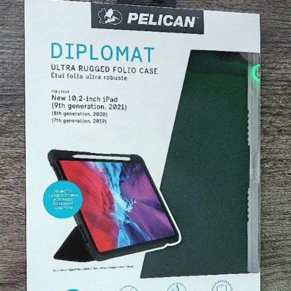 Pelican - Diplomat Series - Ultra Rugged Folio Case for iPad (9th gen, 2021)