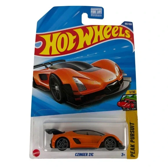 Hot Wheels Czinger 21C Orange‎ Peak Pursuit 1/10 192/250 2025 Mainline Diecast