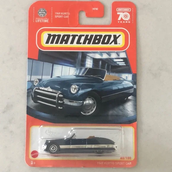 Matchbox 1949 Kurtis Sport Car Toy - Blue