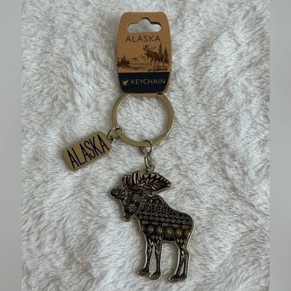 Alaskan Moose Keychain NWT