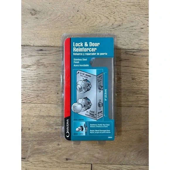 Ultra Lock &‎ Door Reinforcer Stainless Steel Finish