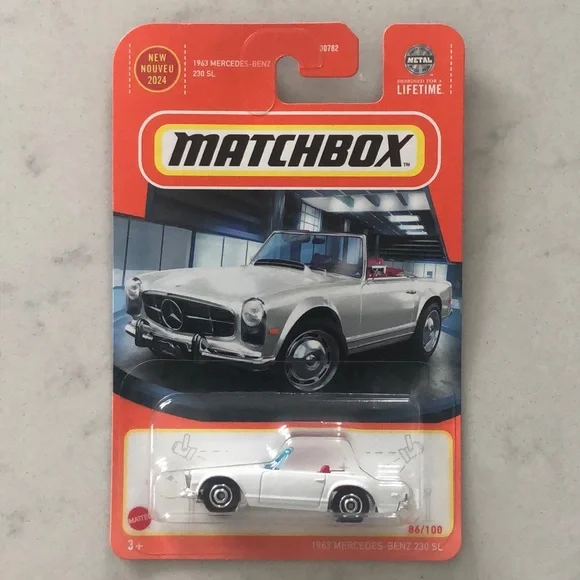 Matchbox White Mercedes-Benz 230 SL Toy Car