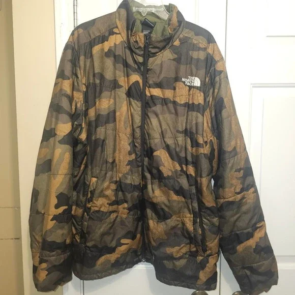 The North Face Insulated Jacket Mens XL Camo Good
