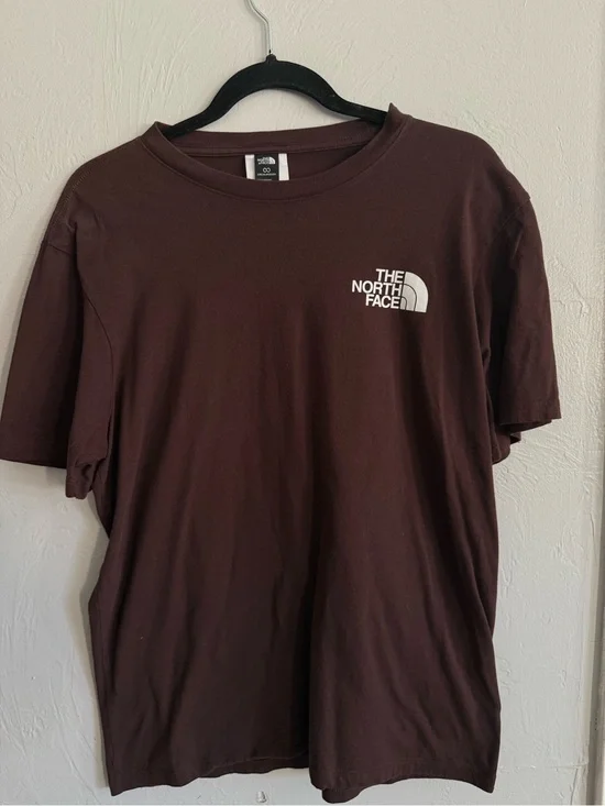 The North Face Brown Graphic Logo T-Shirt Men’s Medium Never Stop Exploring Tee