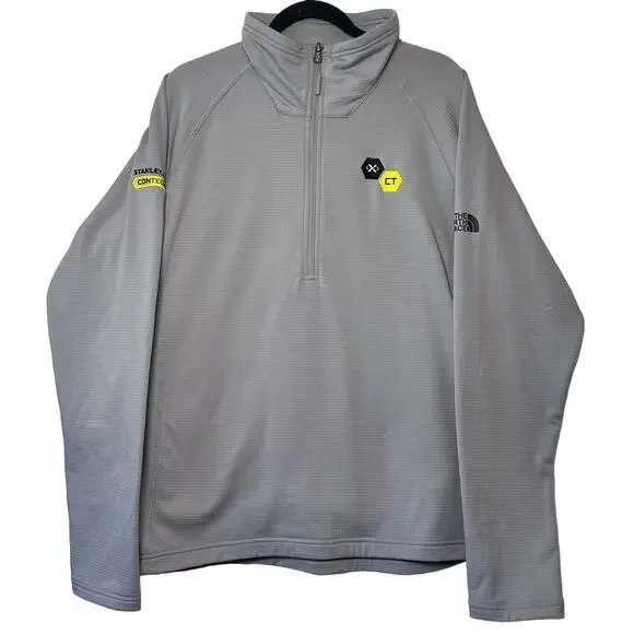 The North Face Men's Mountain Peaks Quarter Zip Fleece‎ Gray Size Large