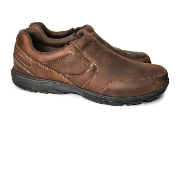 Rockport Walkability Make Your Path Waterproof Slip On Brown‎ Men's Size 14