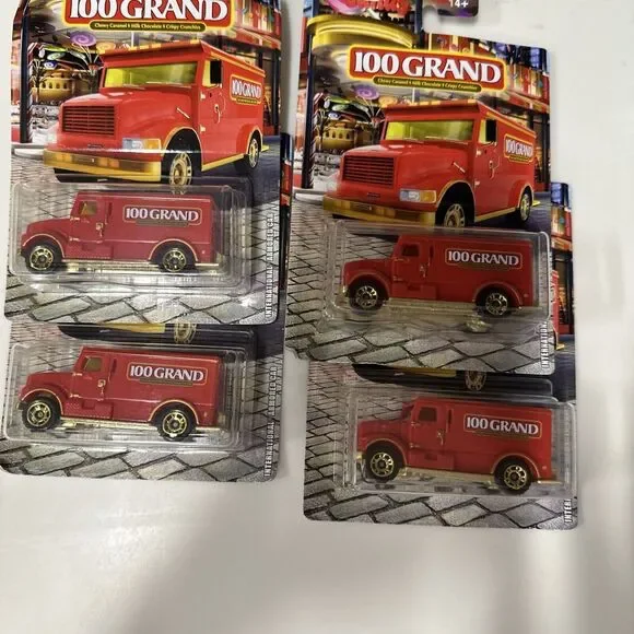 Matchbox 100 Grand‎ candy bar International Armored truck 1:64 Scale Red 4 NIb
