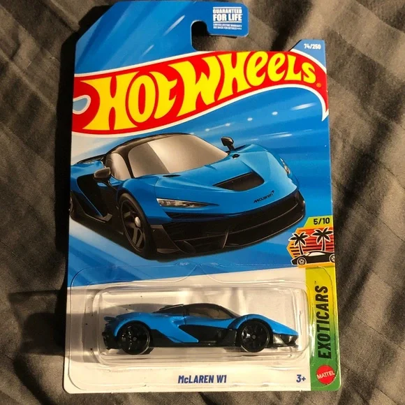 McLaren W1 Blue Toy Car
