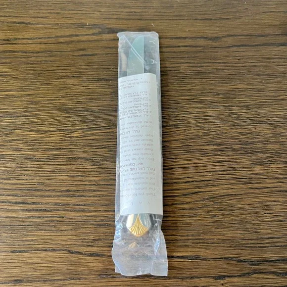 Yamazaki Cara Gold Accent Knife 18/8 Stainless Steel Japan Shell Tip Sleeve