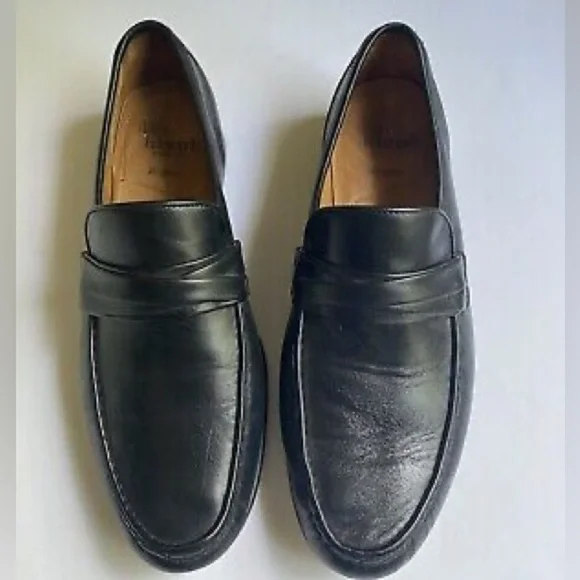 Allen Edmond Men’s Bergamo Loafers Size 9.5 Black Leather Classic Preppy Formal