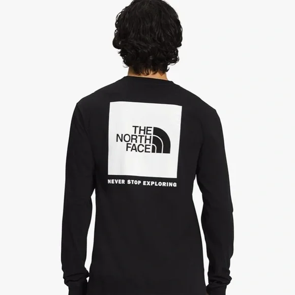 THE NORTH FACE mens Long Sleeve Box Nse Tee like new