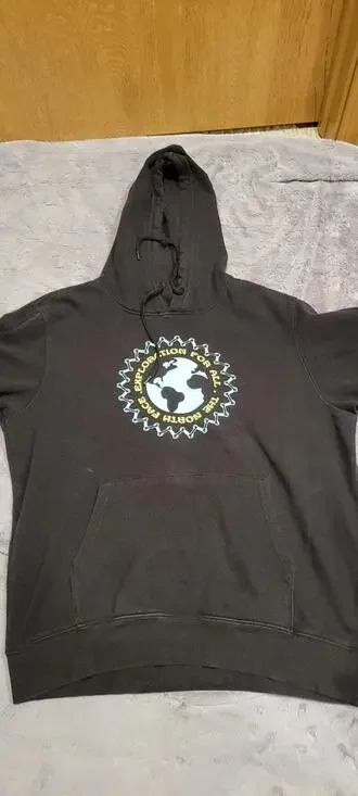 The North Face Exploration For All Hoodie Mens Large Black Graphic Print Logo