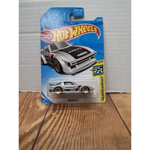 2018 Hot Wheels Mazda RX-7 [HW High Speed Graphics Series #2/10] Silver