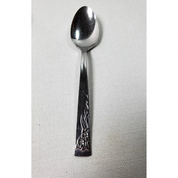Vtg‎ Oneida LTD Stainhome Stainless Floral Pattern Teaspoon Replacement Flatware