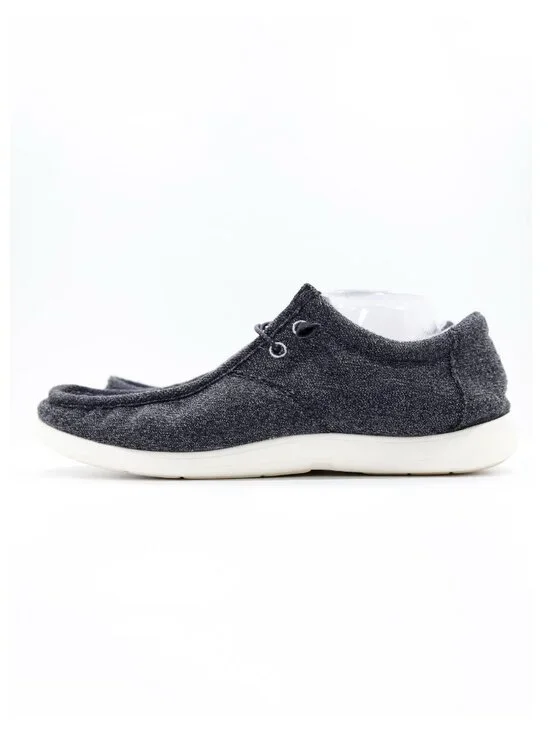 DayFive Carter Gray Black Knit Lightweight Casual Slip On Shoes - Men's 13