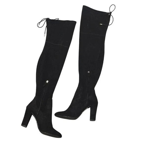 Dolce Vita Women's Katy Microsuede Over-the-Knee Boots Black Mob Wife‎ Size 10