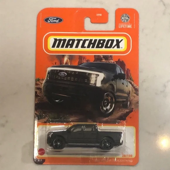 Matchbox Black Ford F-150 Lightning Toy Truck
