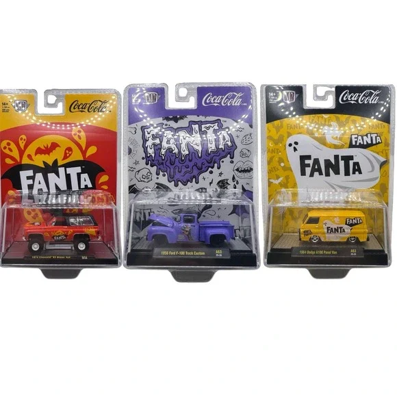 M2‎ Machines Fanta 1956 Ford F-100 Truck Custom /750 Halloween / 3 Car Set