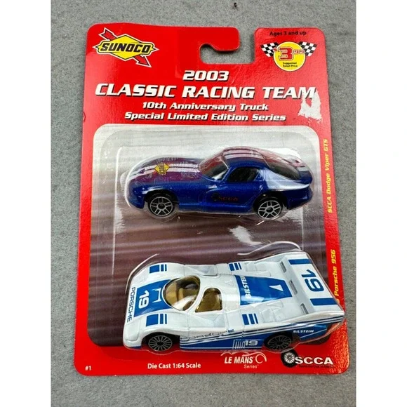 SUNOCO 2003 CLASSIC RACING TEAM 1/64 FACTORY SEALED! MAISTO VIPER + PORSCHE 1/64