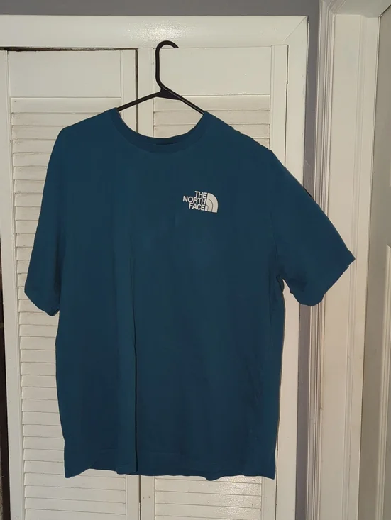 The North Face Teal Blue Men's Short Sleeve Logo Tee