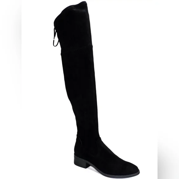 Dolce Vita Women's Teela Over the Knee‎ Boots Black Suede #1227