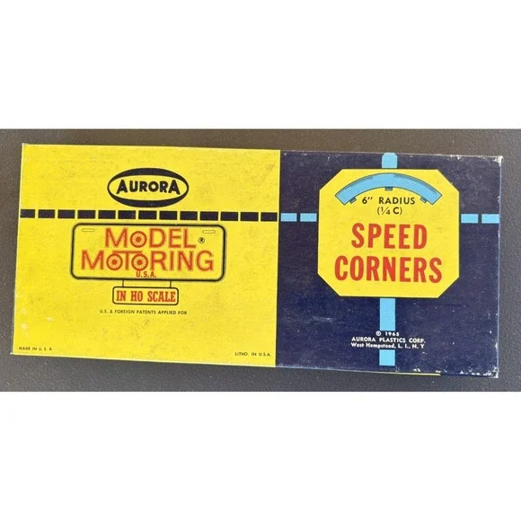 Vintage AURORA Model Motoring Speed Corners 6