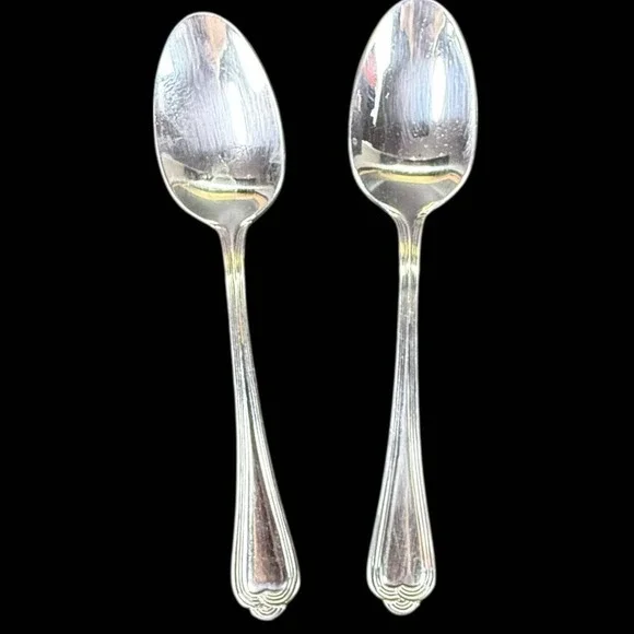 Pfaltzgraff FAIRISLE‎  Place/Oval Soup Spoons 6 7/8