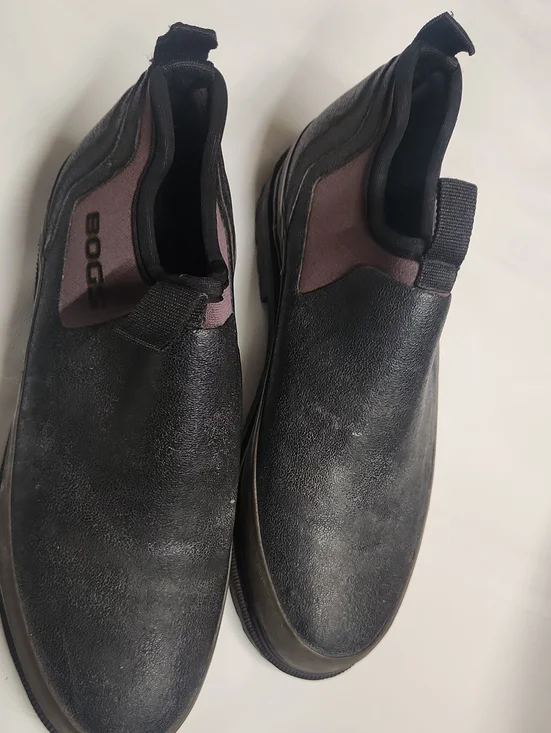 Bogs Men's Black Slip-On Loafers Tillamook Black And Brown Size 9