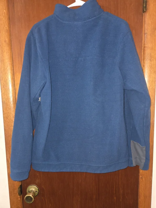 The North Face Men's Navy Blue Turtleneck Fleece Jacket