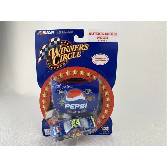 Jeff Gordon #24 Pepsi 2002 Monte Carlo Winners Circle 1/64 Scale Diecast W/ Hood