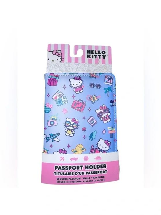 Hello Kitty Purple & Pink Travel Passport Holder
