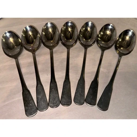 SSS‎ By Oneida Colonial Boston / Minute Man Stainless Flatware 7 Tablespoons