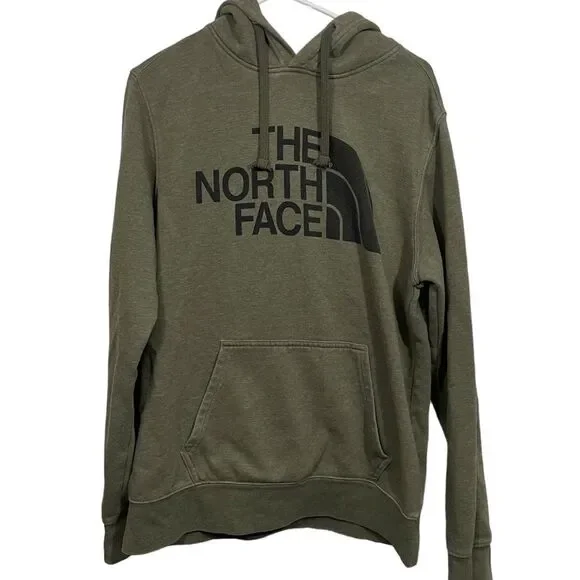 The North Face Olive Green Pullover Hoodie Sweatshirt