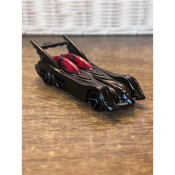 Hot Wheels DC Comics Batmobile Batman Series Black W Red Windows Loose Diecast