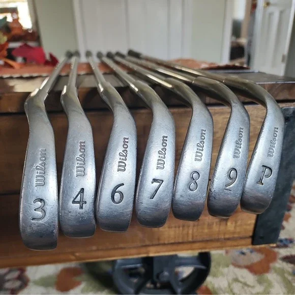 Wilson 1200-LT Iron Set ⛳ RH‎ Steel Shafts Standard Flex 3 4 6 7 8 9 PW