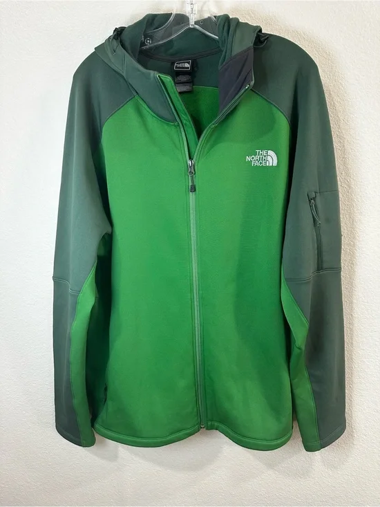 The North Face Green Two-Tone Hooded‎  Jacket size XXL