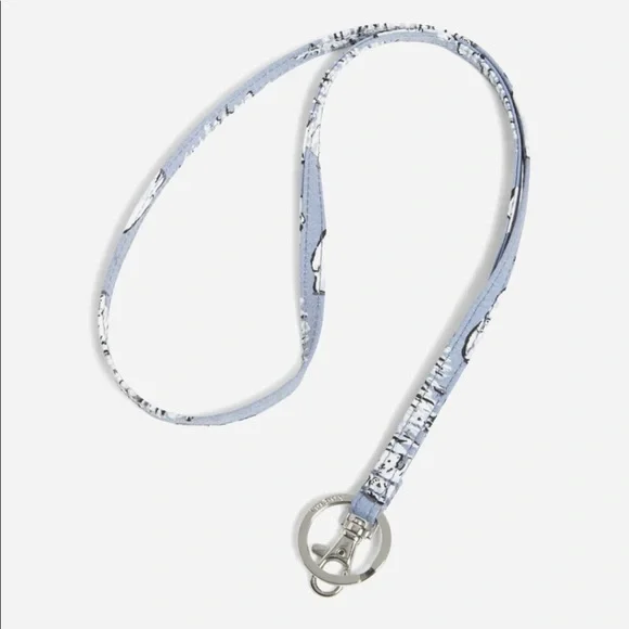 Factory Style Lanyard Vera Bradley  in Signature‎ Cotton Beary Merry Cool Blue