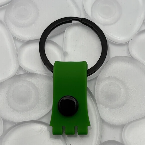 Green & Black Swatch Keychain - fits Gent Swatch watch