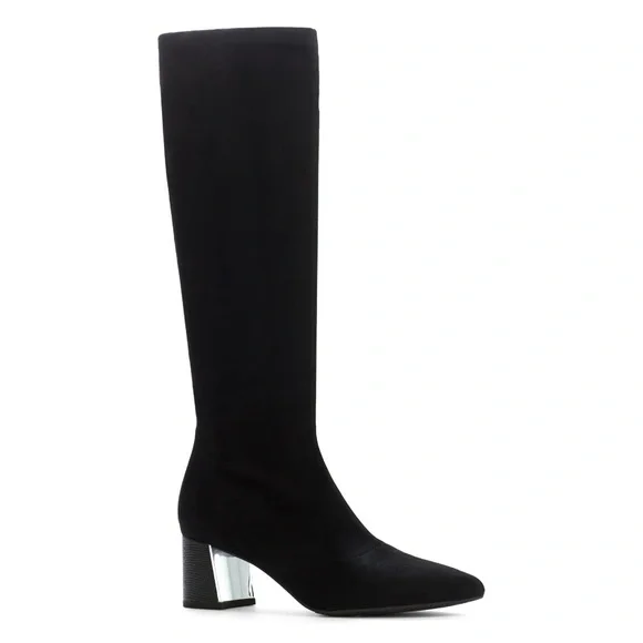 NWOT DONALD J PLINER SOUMA Black Suede Boots Size 8.5