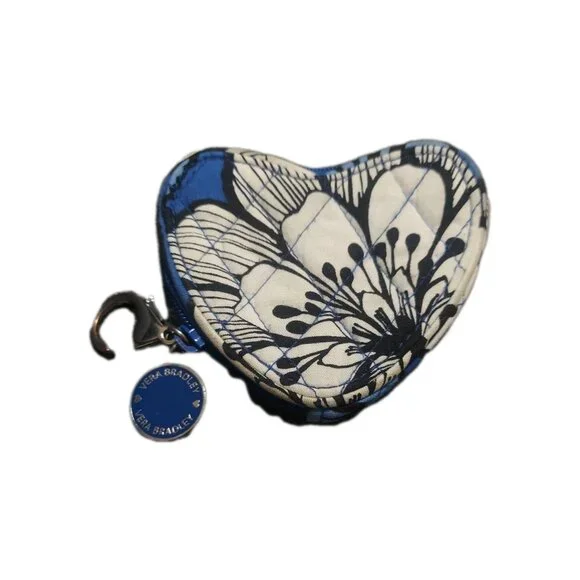 Vera Bradley Sweetheart‎ Coin Purse Blue Whale Discontinued Rare
