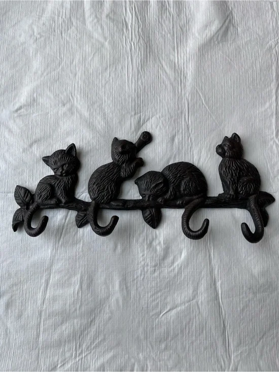 Cats Metal Iron Wall Hooks