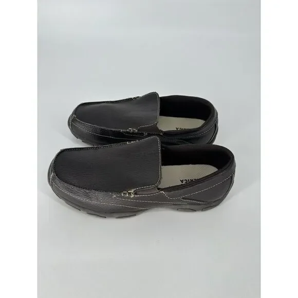 Perry Ellis America Prepp Loafer Brown Leather‎ Fashion Loafers Mens Size 6