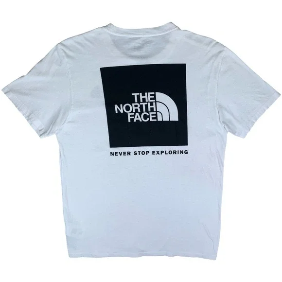 The North Face Shirt Mens Medium White Logo Graphic Tee Outdoor