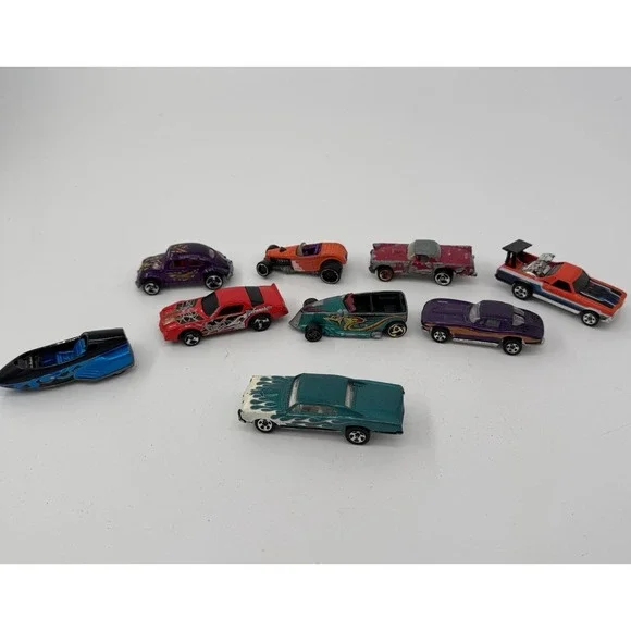 Vintage Hot Wheels Diecast‎ Car Lot Of 9 Mattel 1970s 1980s 1990s Toy Cars
