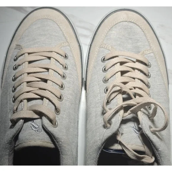 Margaritaville Lorient Terry Gray Canvas Lace-Up Sneakers Men's US 11