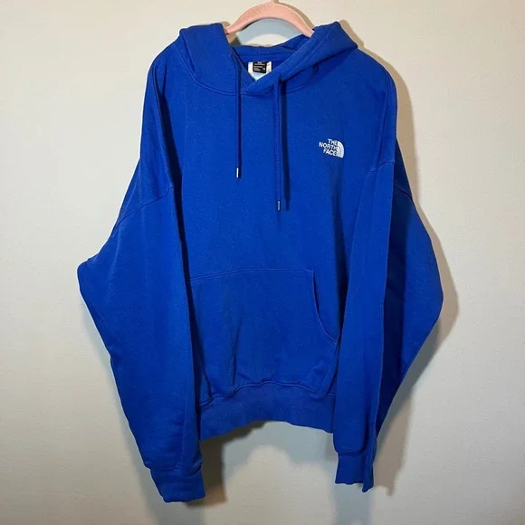 The North Face Men's XXL Blue Circular Design Hoodie Pullover