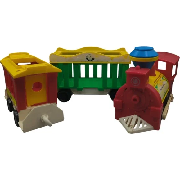 Vintage Fisher Price 1971 Circus Train 991‎ Little People 3 Pieces