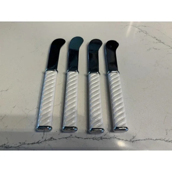 Nilsjohan Zig Zag Cheese/Butter Spreader Set Of 4