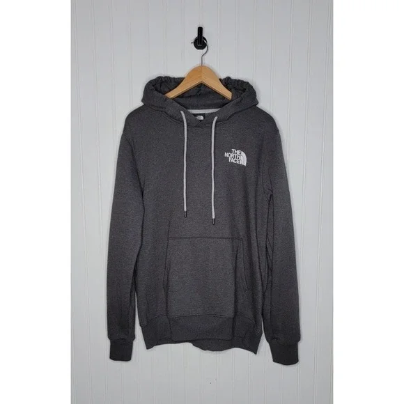 The North Face Pullover Hoodie Men's Size Medium Gray Big Logo