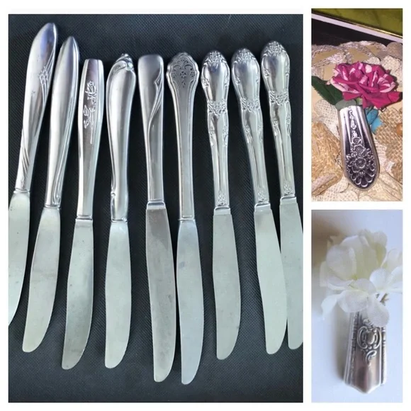 Vintage Hollow-Handle Dinner Knives